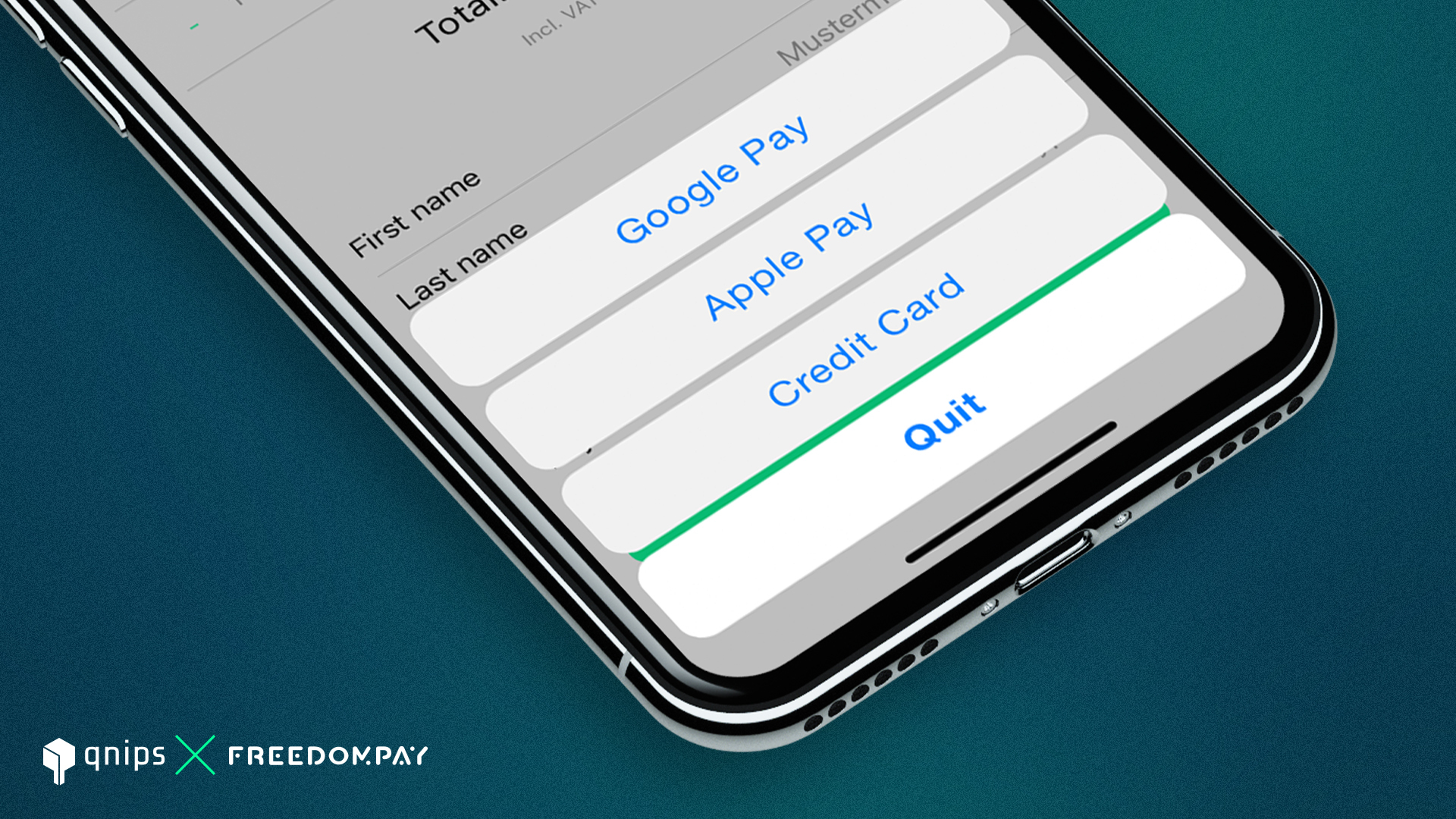 Die qnips Plattform ermöglicht Zahlungen sowohl für Google Pay, als auch für diverse Kreditkarten Anbieter.